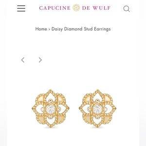 Capucine de Wulf Daisy Diamond Stud Earrings